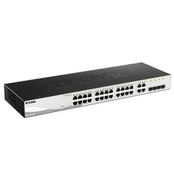 Коммутатор D-link DGS-1210-28/FL 1000 Base-TX (1000 мбит/с), 4 SFP порта