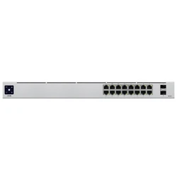 Коммутатор Ubiquiti USW-16-POE-EU 1000 Base-TX (1000 мбит/с), 2 SFP порта