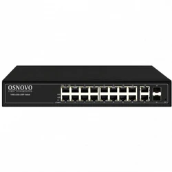 Коммутатор OSNOVO Управляемый L2 PoE SW-8182/L(300W) 1000 Base-TX (1000 мбит/с), 2 SFP порта