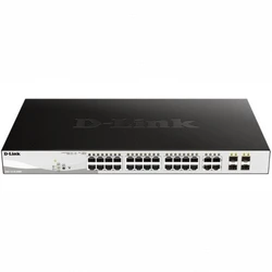 Коммутатор D-link DGS-1210-28MP/F3A 1000 Base-T (1000 мбит/с), 4 SFP порта