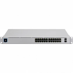 Коммутатор Ubiquiti UniFi 24Port Gigabit Switch with SFP USW-24 1000 Base-TX (1000 мбит/с), 2 SFP порта