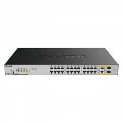Коммутатор D-link DGS-1026MP/B2A 1000 Base-T (1000 мбит/с), 2 SFP порта