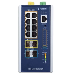 Коммутатор Planet 6329-8UP2S2X IGS-6329-8UP2S2X 1000 Base-T (1000 мбит/с), 2 SFP порта