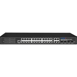 Коммутатор Trassir TR-NS24284C-400-24POE 1000 Base-T (1000 мбит/с), 4 SFP порта