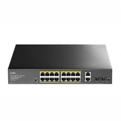 Коммутатор CUDY GS1018PS2 1000 Base-T (1000 мбит/с), 2 SFP порта