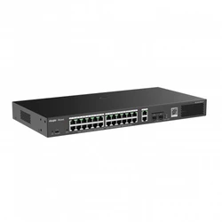 Коммутатор Ruijie RG-ES228GS-P 1000 Base-T (1000 мбит/с), 2 SFP порта
