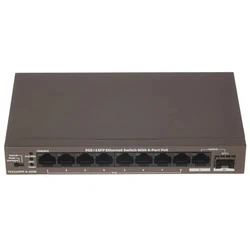 Коммутатор TENDA TEG1110PF-8-120W 1000 Base-T (1000 мбит/с), 1 SFP порт