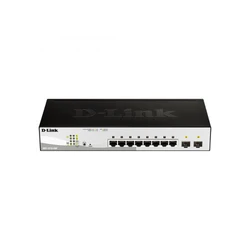 Коммутатор D-link DGS-1210-08P/G3A 1000 Base-T (1000 мбит/с), 2 SFP порта