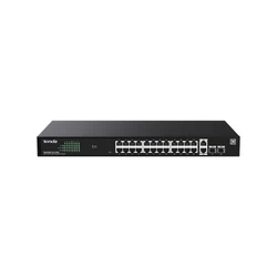 Коммутатор TENDA TEG2228P-24-410W 1000 Base-T (1000 мбит/с), 2 SFP порта