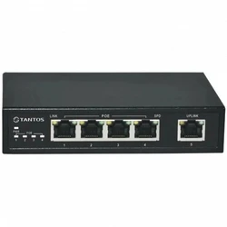 Коммутатор Tantos TSn-4P5G 00-00043085 1000 Base-T (1000 мбит/с)