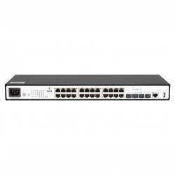 Коммутатор SNR S2989G-24TX-2AC SNR-S2989G-24TX-2AC 1000 Base-T (1000 мбит/с), 4 SFP порта