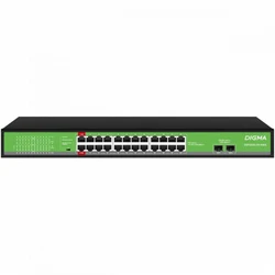 Коммутатор Digma DSP224G-2S-R400 1000 Base-T (1000 мбит/с), 2 SFP порта