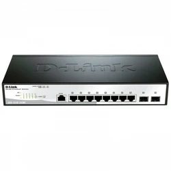Коммутатор D-link DGS-1210-10X/ME DGS-1210-10X/ME/C1A 1000 Base-T (1000 мбит/с), 2 SFP порта