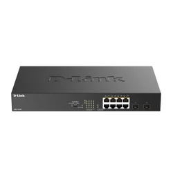 Коммутатор D-link DGS-1010P/B1A 1000 Base-T (1000 мбит/с), 2 SFP порта