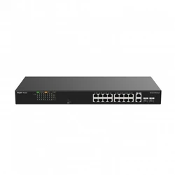 Коммутатор Ruijie RG-ES118FGS-LP 100 Base-TX (100 мбит/с), 2 SFP порта