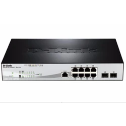 Коммутатор D-link DGS-1210-10P/ME/A1A 1000 Base-TX (1000 мбит/с), 2 SFP порта
