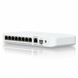 Коммутатор Ubiquiti UniFi Switch Flex 2.5G PoE USW-Flex-2.5G-8-PoE 2.5 GBase-T (2500 мбит/с), 1 SFP порт