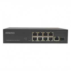 Коммутатор OSNOVO SW-8G1C-M(120W) 1000 Base-T (1000 мбит/с), 1 SFP порт