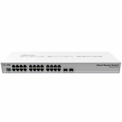 Коммутатор Mikrotik CRS326-24G-2S+RM 1000 Base-TX (1000 мбит/с), 2 SFP порта
