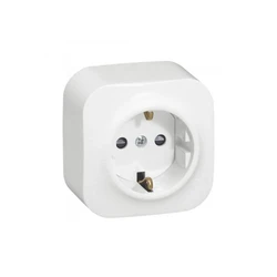 Розетка Legrand Розетка с зк Legrand Forix 16A 250В IP20 накладная белый 782411