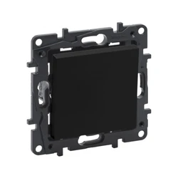 Legrand Выключатель одноклавишный Niloe Step 10А авт.клеммы Чёрный 863501