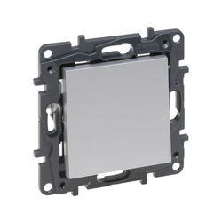 Legrand Выключатель одноклавишный Niloe Step 10А авт.клеммы Алюминий 863301