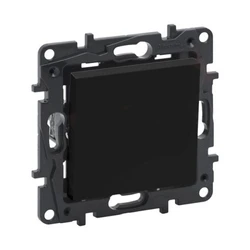 Legrand Переключатель одноклавишный Niloe Step 10А авт.клеммы Чёрный 863506