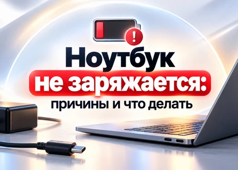 Ноутбук не заряжается: как найти причину и проверить зарядку, разъём и батарею