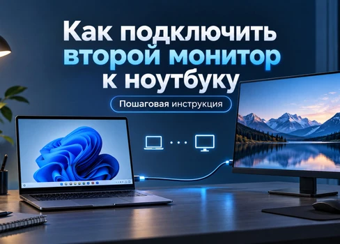 Как подключить второй монитор к ноутбуку: пошаговая настройка
