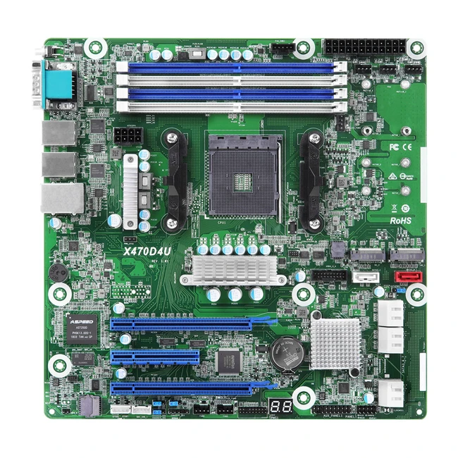 Серверная материнская плата ASRock X470D4U