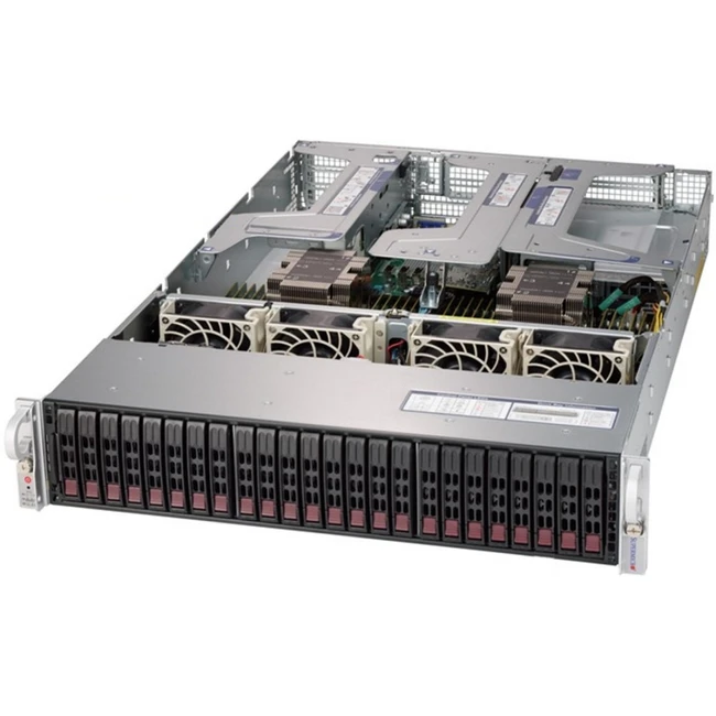 Сервер Supermicro SuperServer 2029U-E1CRT SYS-2029U-E1CRT 800754010 (2U Rack, Xeon Gold 6234, 3300 МГц, 8, 24.75, 12 x 32 ГБ, SFF 2.5")