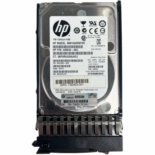 Серверный жесткий диск HPE MSA 1TB 6G SAS 7.2K 2.5in DP MDL HDD C8S62A HDD, 2,5 SFF, 1 ТБ, SAS