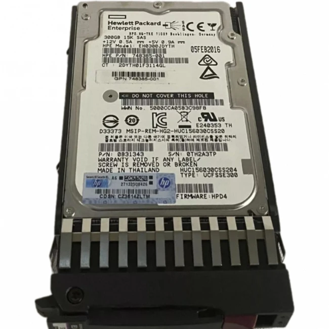 Опция для системы хранения данных СХД HPE MSA 300GB 12G SAS 15K 2.5in ENT HDD J9F40A Диск для СХД