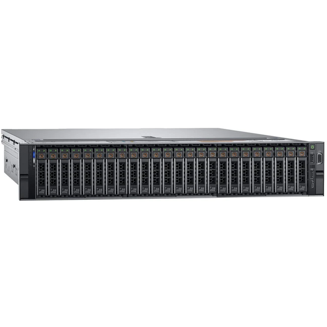 Сервер Dell PowerEdge R740 PER740RU1-02 2U Rack, Xeon Silver 4215R, 3200 МГц, 8, 11, 24 x 16 ГБ, SFF 2.5", 8x 8 ТБ