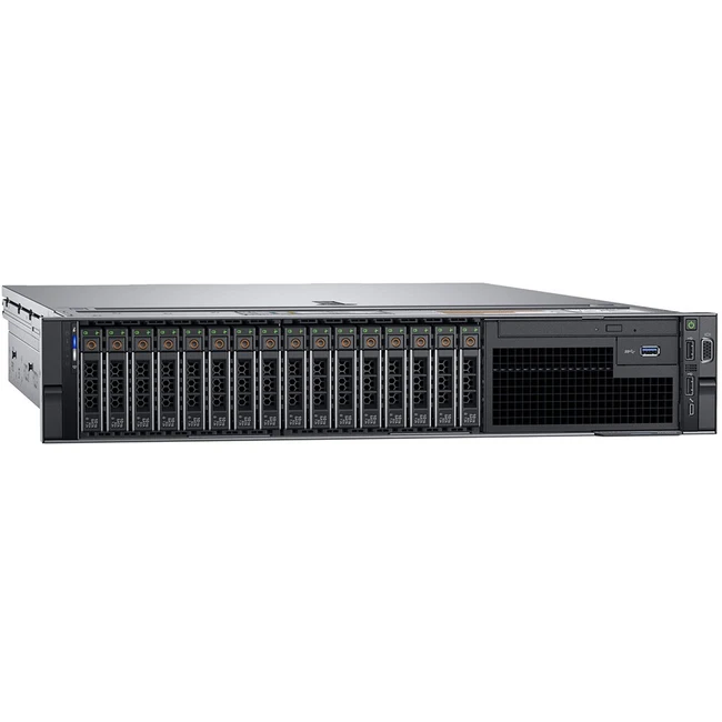 Сервер Dell PowerEdge R740 PER740RU2-07 2U Rack, Xeon Gold 6242R, 3100 МГц, 20, 35.75, 24 x 32 ГБ, SFF 2.5", 8x 2.4 ТБ