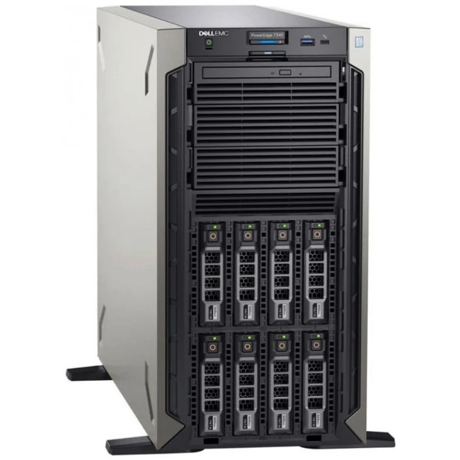 Сервер Dell PowerEdge T340 PET340RU2-02 (Tower, Xeon E-2276G, 3800 МГц, 6, 12, 1 x 16 ГБ, LFF 3.5", 1x 1.2 ТБ)