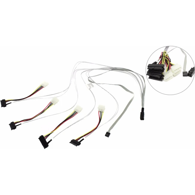 Кабель интерфейсный Adaptec ACK-I-HDmSAS-4SAS-SB-0.8M 2280100-R