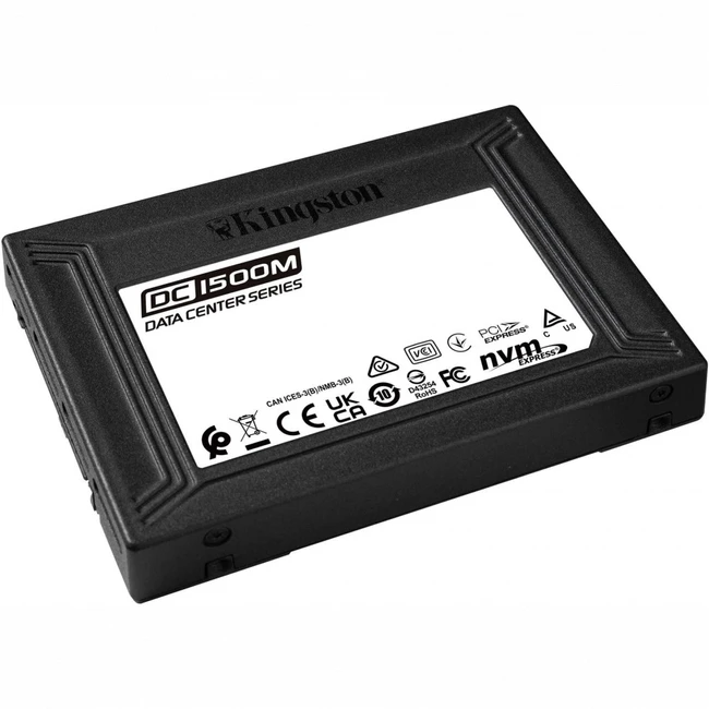 Серверный жесткий диск Kingston SSD DC1500M SEDC1500M/7680G SSD, 2,5 SFF, 7.68 ТБ, NVMe