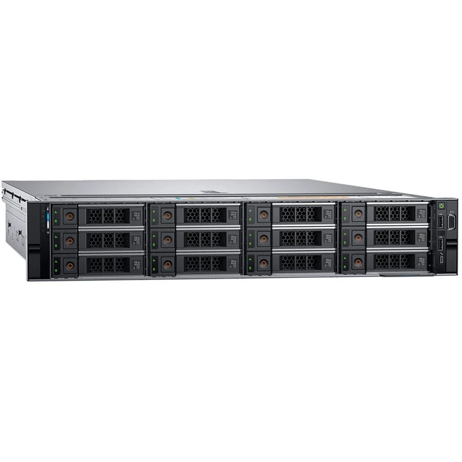 Сервер Dell PowerEdge R740XD 210-AKZR-A5 2U Rack, Xeon Silver 4210R, 2400 МГц, 10, 13.75, 1 x 64 ГБ, LFF 3.5", 3x 600 ГБ