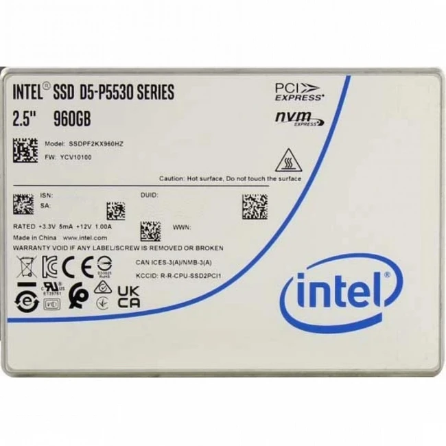 Серверный жесткий диск Intel SSD D5-P5530 Series SSDPF2KX960HZN1 SSD, 2,5 SFF, 960 ГБ, NVMe