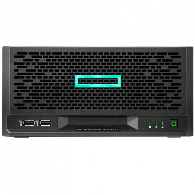 Сервер HPE ProLiant MicroServer Gen10 Plus v2 P54654-421 Ultra Microtower, Xeon E-2314, 2800 МГц, 4, 8, 1 x 16 ГБ, LFF 3.5", 1x 1 ТБ