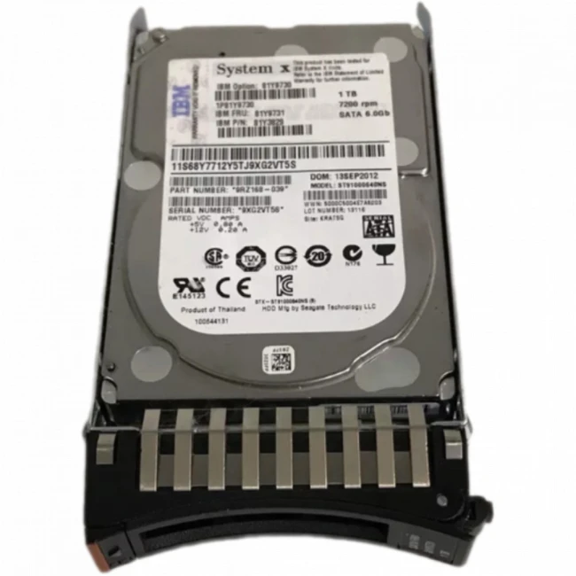 Серверный жесткий диск IBM 1TB 7.2K 6Gbps NL SATA 2.5in SFF HS HDD 81Y9730 HDD, 2,5 SFF, 1 ТБ, SATA