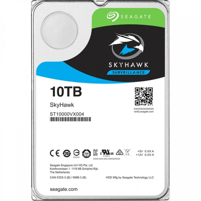 Серверный жесткий диск Seagate ST10000VE000 ST10000VE000 Seagate/Dahua (HDD, 3,5 LFF, 10 ТБ, SATA)