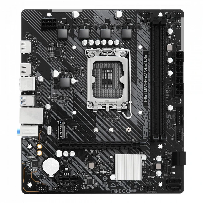Материнская плата ASRock H610M-H2/M.2 D5 DDR5 Micro-ATX, LGA 1700