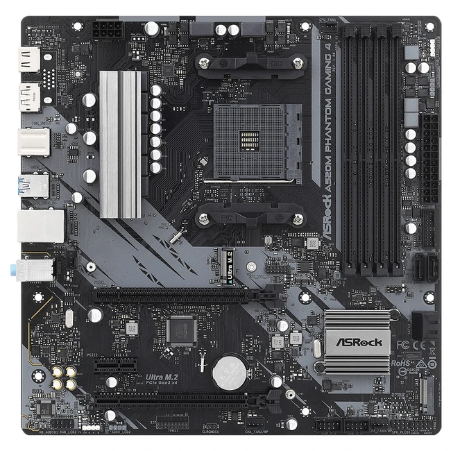 Материнская плата ASRock A520M Phantom Gaming 4 DDR4 Micro-ATX, AMD AM4