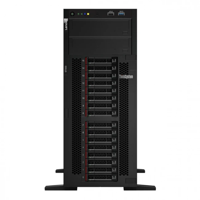 Сервер Lenovo ThinkSystem ST550 Server 7X10A0EKEA (Tower, Xeon Silver 4210R, 2400 МГц, 10, 13.75, 1 x 32 ГБ, SFF 2.5")