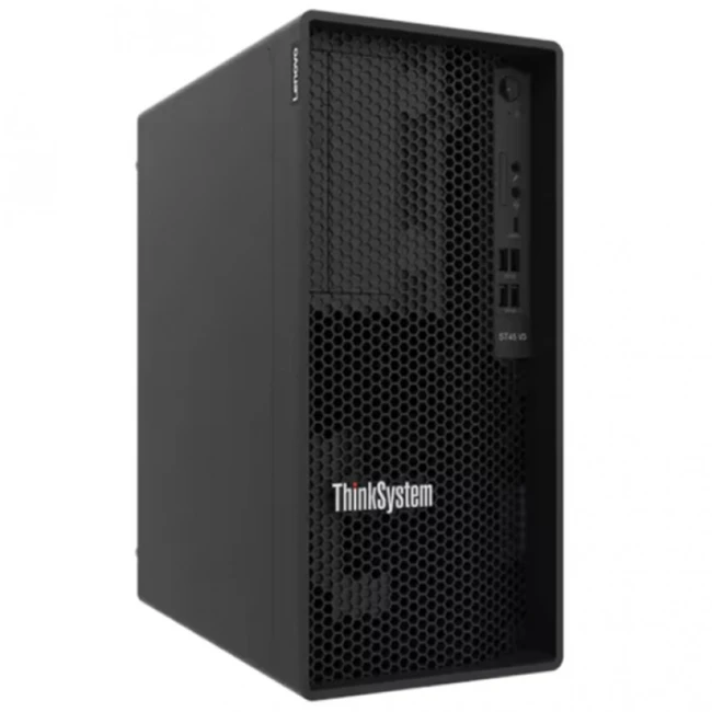 Сервер Lenovo ThinkSystem ST45 V3 7DH5A00GEA Tower, EPYC 4244P, 3800 МГц, 6, 32, 1 x 16 ГБ, LFF 3.5", 2x 960  ГБ