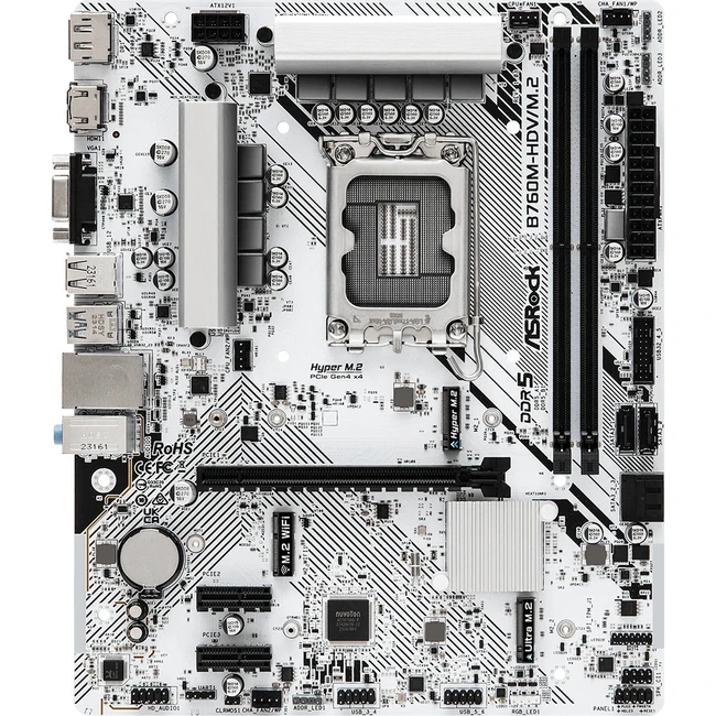 Материнская плата ASRock B760M-HDV/M.2 DDR5 Micro-ATX, LGA 1700