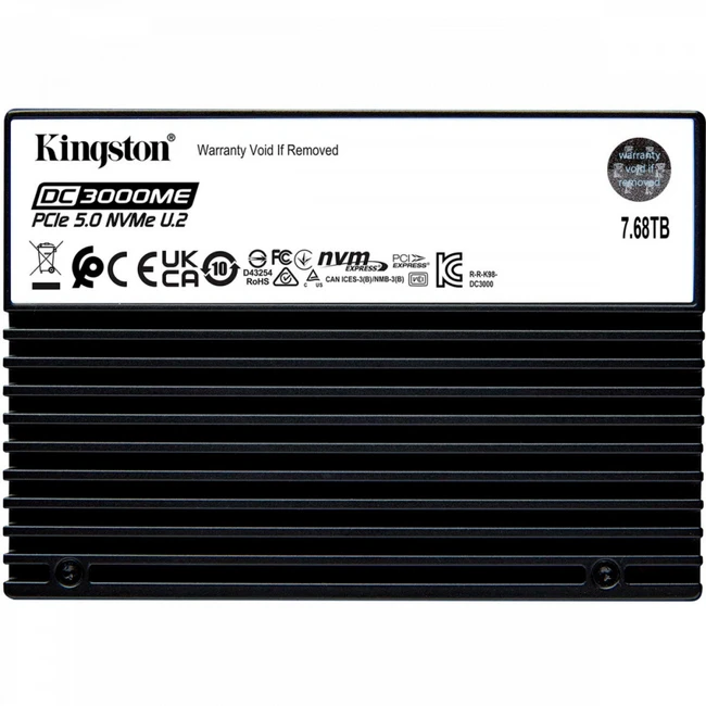 Серверный жесткий диск Kingston SEDC3000ME/7T6 SSD, 2,5 SFF, 7.68 ТБ, PCIe