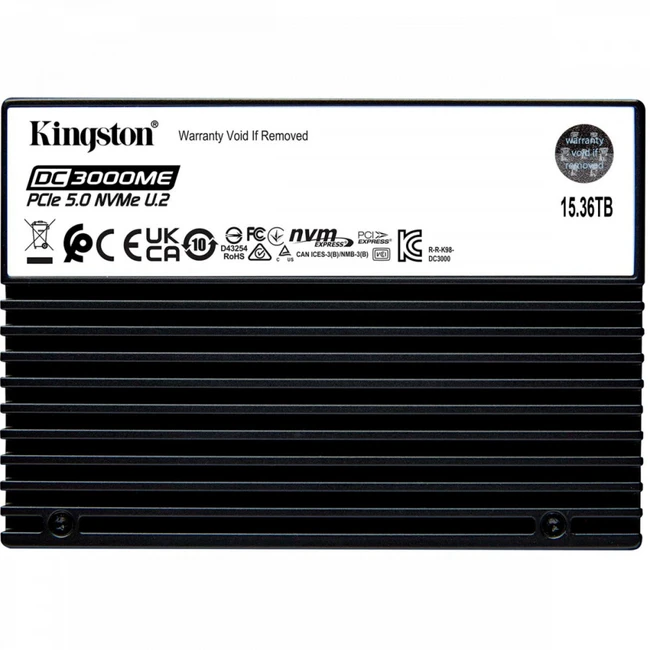 Серверный жесткий диск Kingston SEDC3000ME/15T3 (SSD, 2,5 SFF, 15.36 ТБ, PCIe)